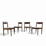 4 Scandinavian teak dining chairs / 1970s