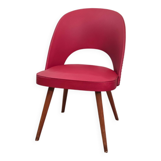 Red Bauhaus cocktail chair by Thonet - 1950s/60s
