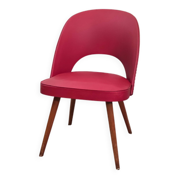 Red Bauhaus armchair by Thonet, 1950s-60s.