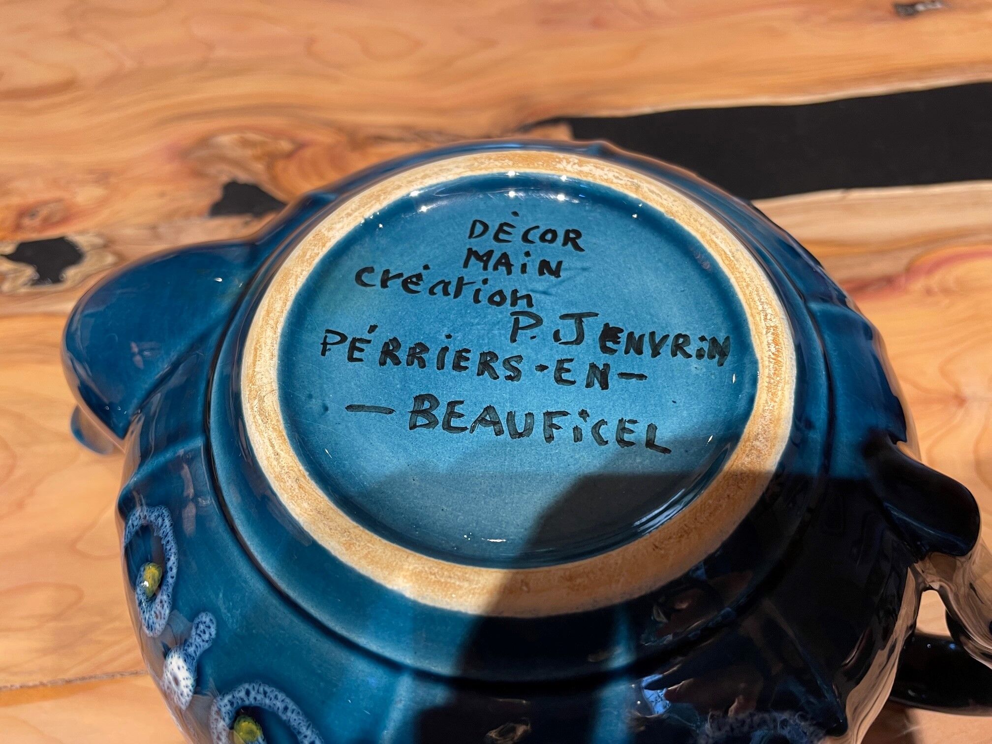 Ceramic teapot JENVRIN made in France