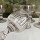 6 old hollow-ribbed glasses from the end of the 19th century