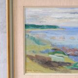 Anders A. Jonsson, Swedish Modern Landscape , 1950s, Oil on Panel, Framed