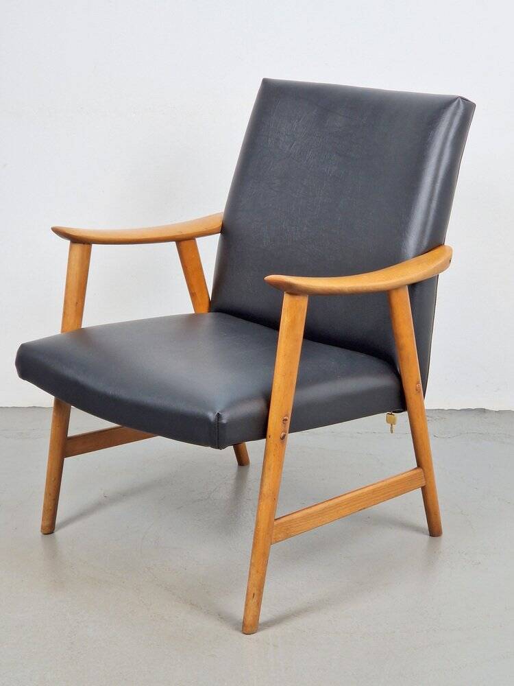 Vintage Beech Armchair from De Ster Gelderland, 1960s