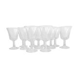 Set 11 vintage wine glasses