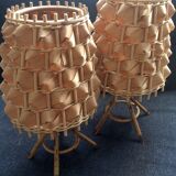 Pair of lamp bamboo