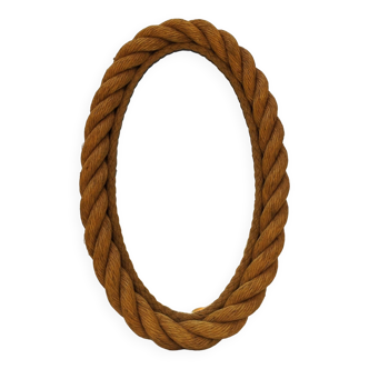 Oval rope mirror, Audoux Minet design