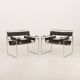 Pair of vintage Italian Wassily chairs by Gavina, 1960s.