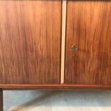 Low buffet vintage 1960 walnut blond