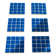 Glass Coasters - Glass Enamels - Mosaic - Handmade - Blue - Set of 6