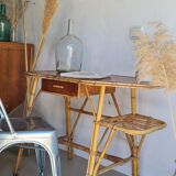 Vintage rattan desk