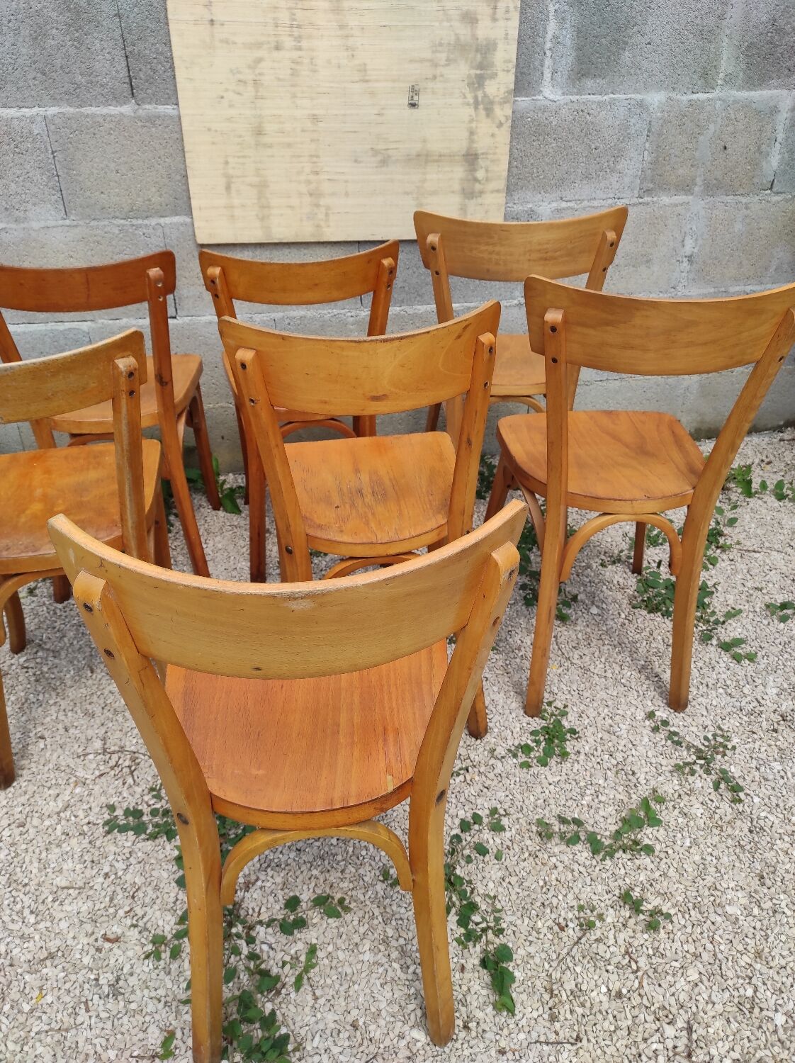 Lot 9 Baumann bistro chairs and Luterma bois bond