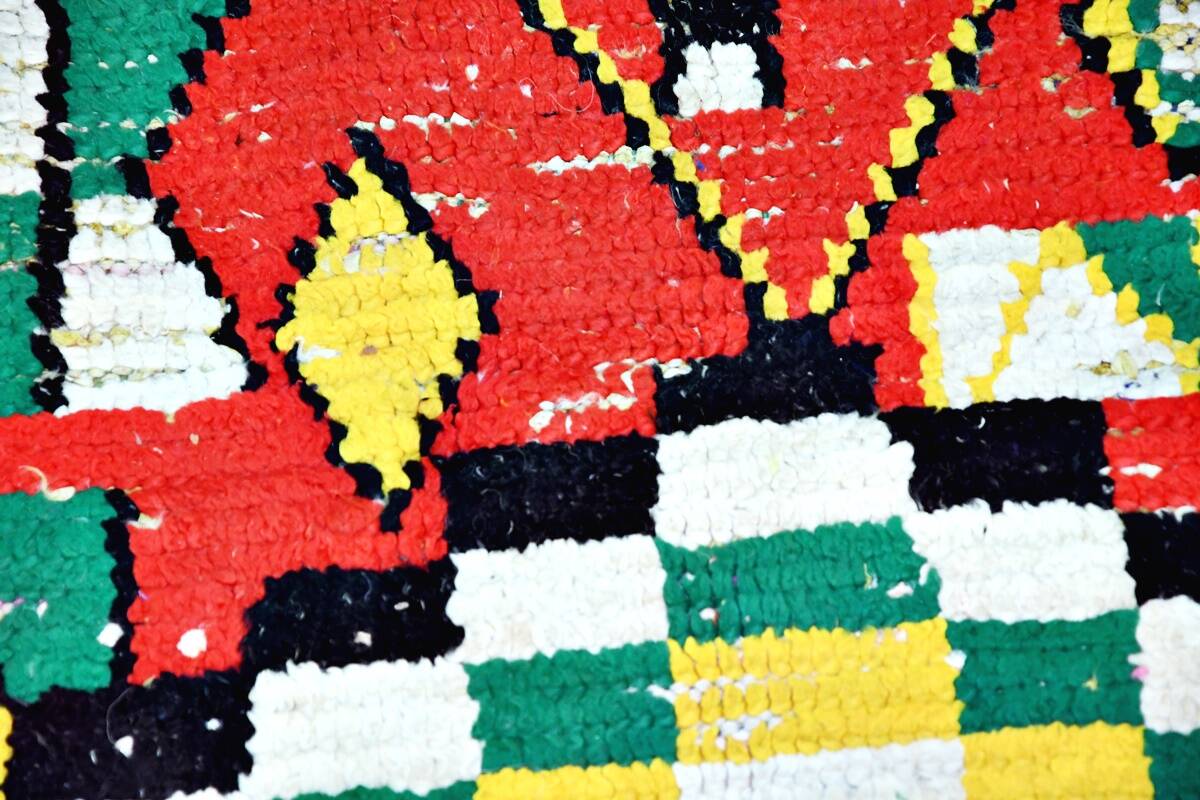 Vintage Berber hallway rug