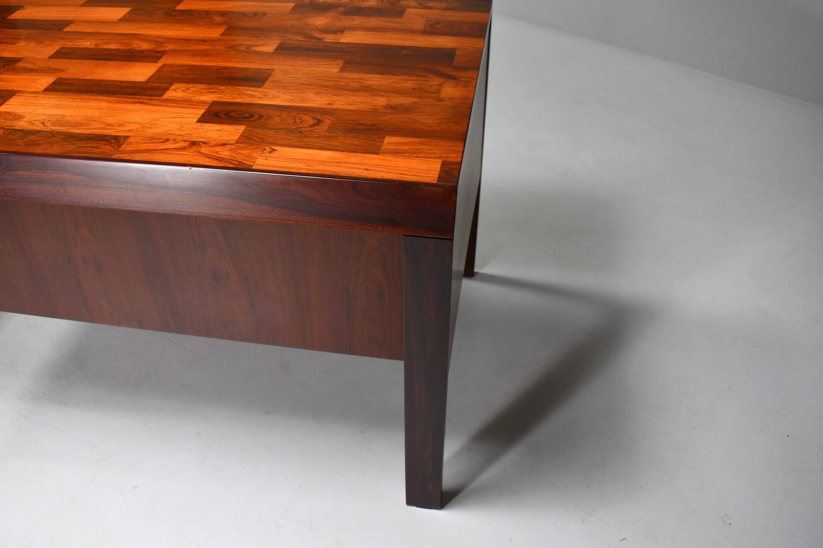 Rosewood desk by Jean Gillon for Italma. Brazil 1970s.
