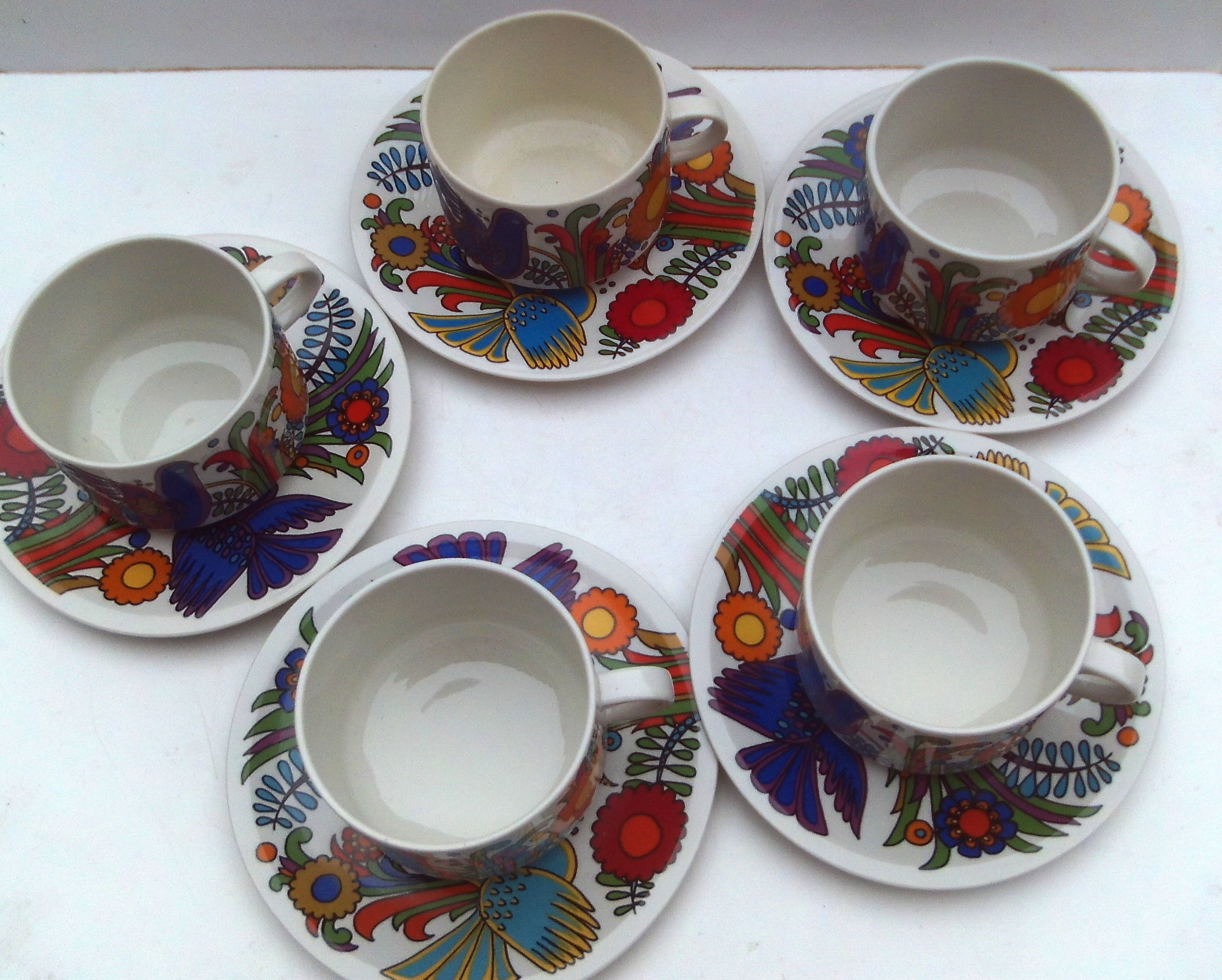 Acapulco teacup and saucer by Villeroy and Boch