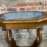 Empire style walnut and zinc furniture planter