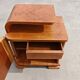 Pair of Art Deco bedside tables renovated in ash, 1930s.