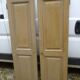 Pair of doors with old green patina