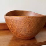 Vintage Wooden Teak Fruit Bowl