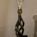 Wrought iron table lamp