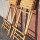 Bamboo counter or bar. (With 2 folding high chairs)