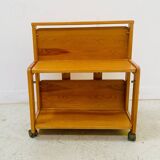 20th century folding coffee table in solid fir