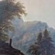 August Achilles (1798-1861) - Oil on canvas - Lakeside landscape in Switzerland