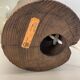Large organic sculptural table lamp in pine wood attributed to Temde Lights, Germany, 1970s