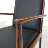 Lot de 4 fauteuils en bois de rose, Danemark 1950