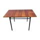 Mahogany veneer dining table by Marcel Gascoin 1960 for Alveole