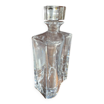 Carafe à whisky en cristal galbé