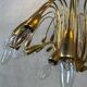 Vintage brass Italian sputnik chandelier