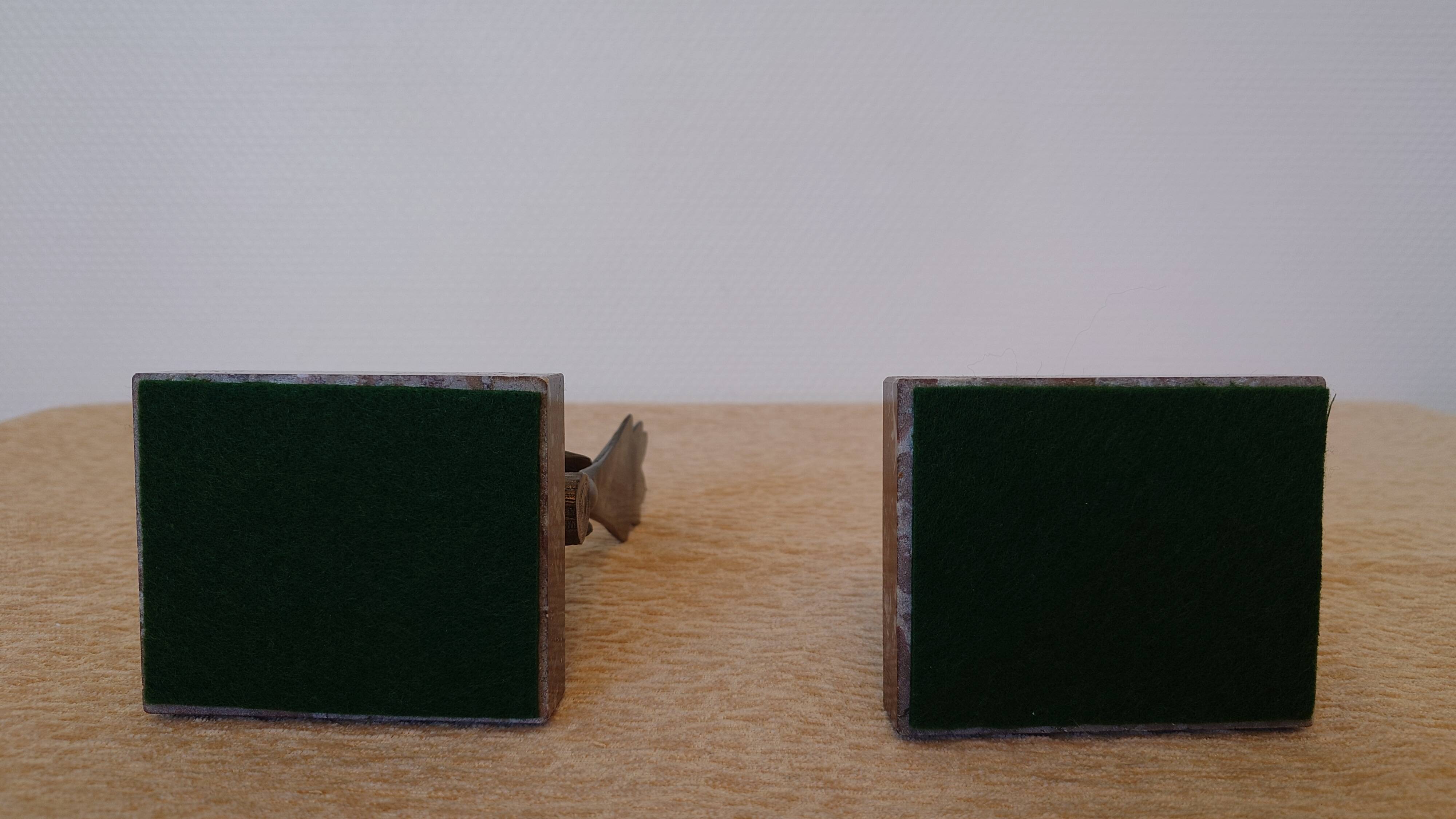Art Deco bookends signed Jamar – birds in spelter on marble