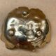 Old vintage grape cluster shaped gold metal pocket tray