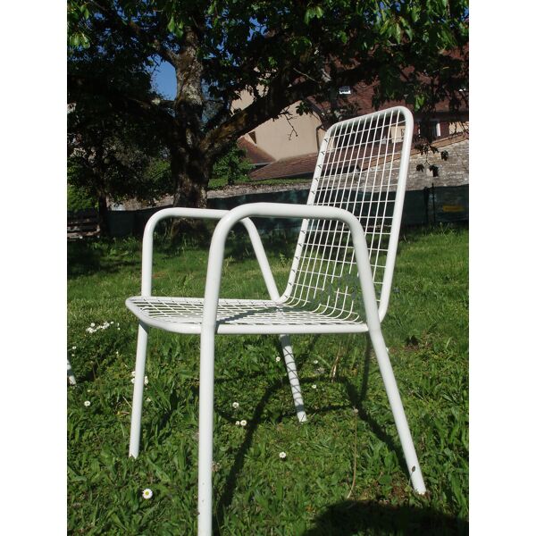 2 Italian garden chairs Emu model Rio and their vintage bench | Selency