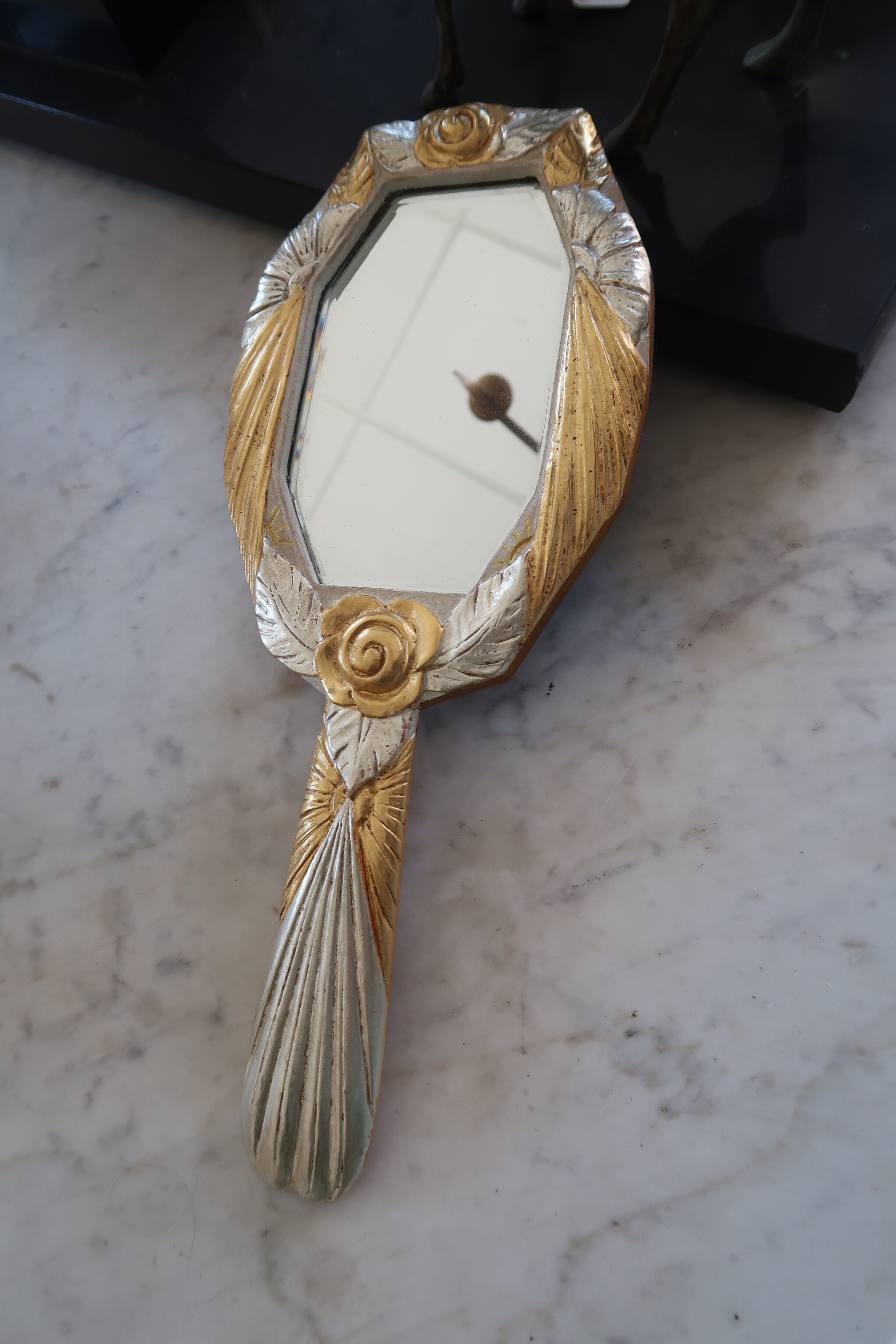 Mirror art deco era 14x33cm