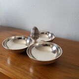 Christofle silver-plated mendiant 3-compartment serving tray