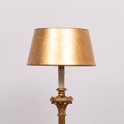 Lampadaire italien rococo en bois doré, années 1950
