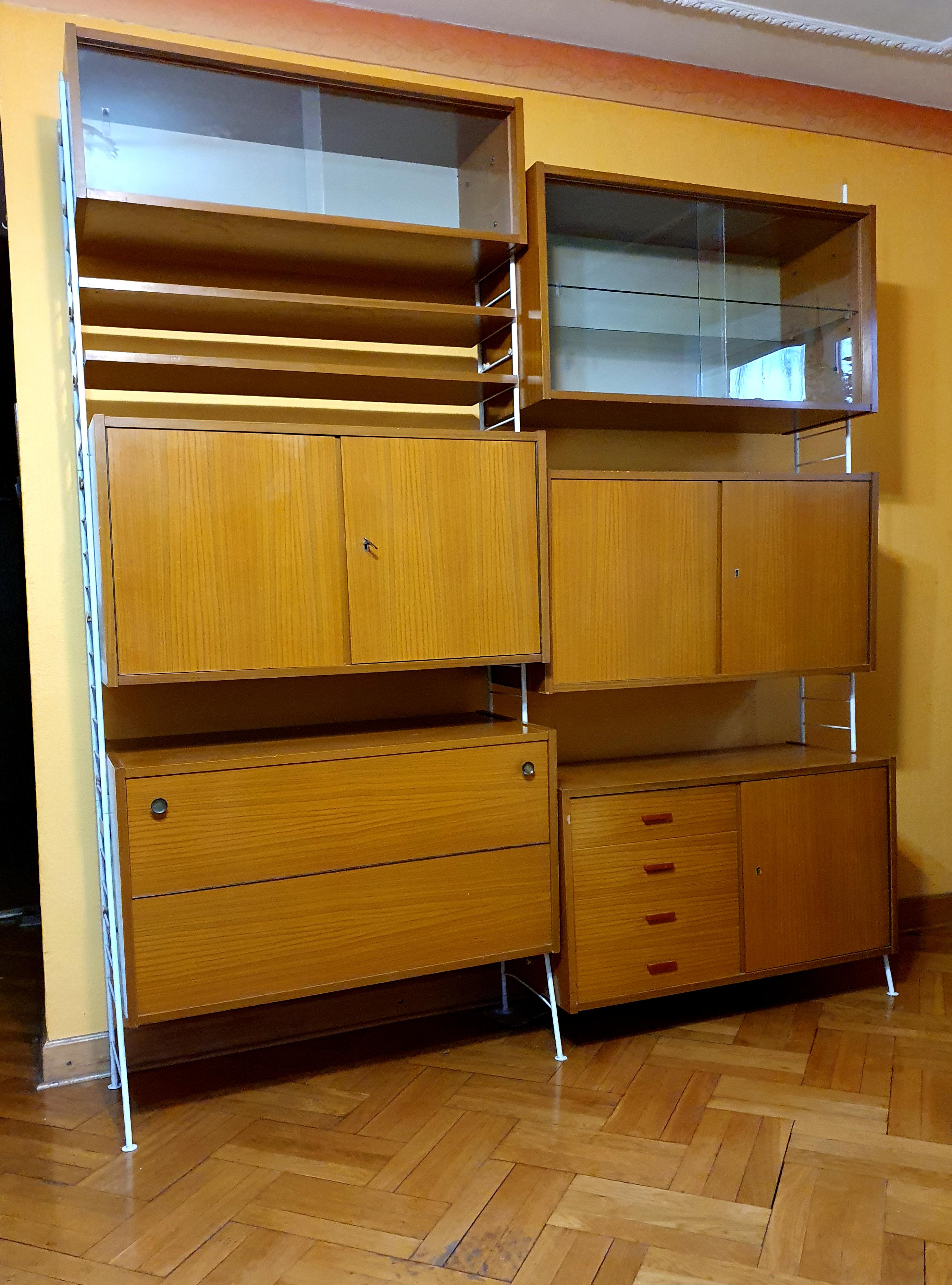 String Sybille 314 modular bookcase, Germany - GDR, 1967