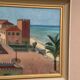 Original Swedish Oil on Canvas – “Motif from Italy” by K. Berthel – Signed – Dated 1949 – Vintage & Framed – 73 × 61 cm (28.7" × 24")