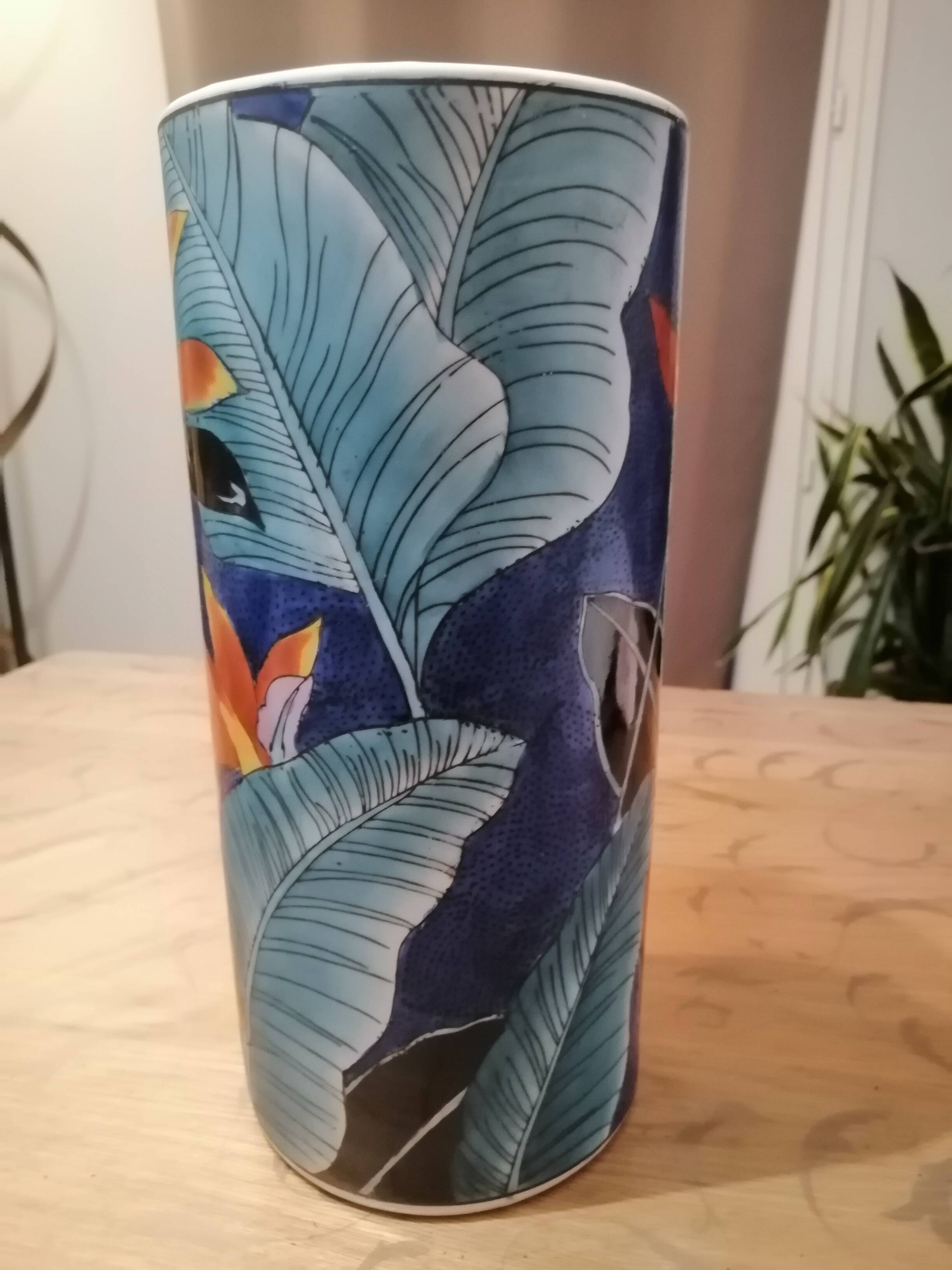Vase vintage OTOGIRI floral
