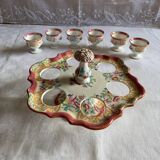 Minton egg cup holder and its 6 egg cups
