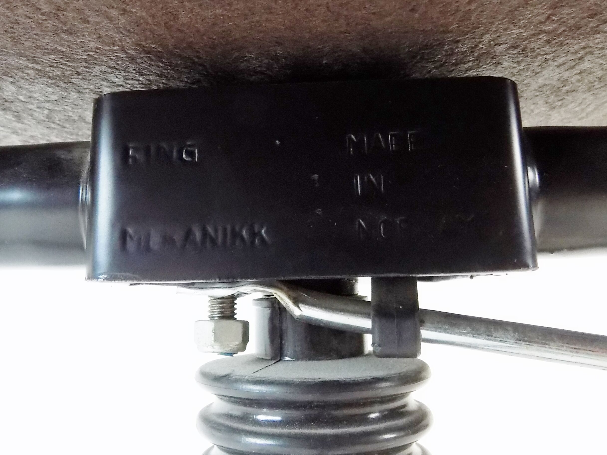 Ring Mekanikk leather office armchair 60's