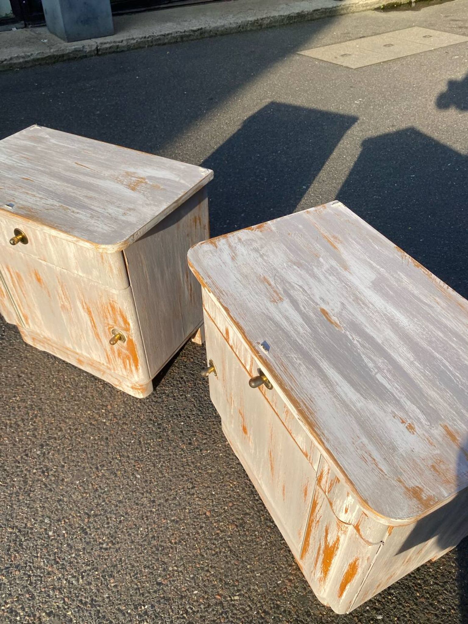 2 German bedside tables