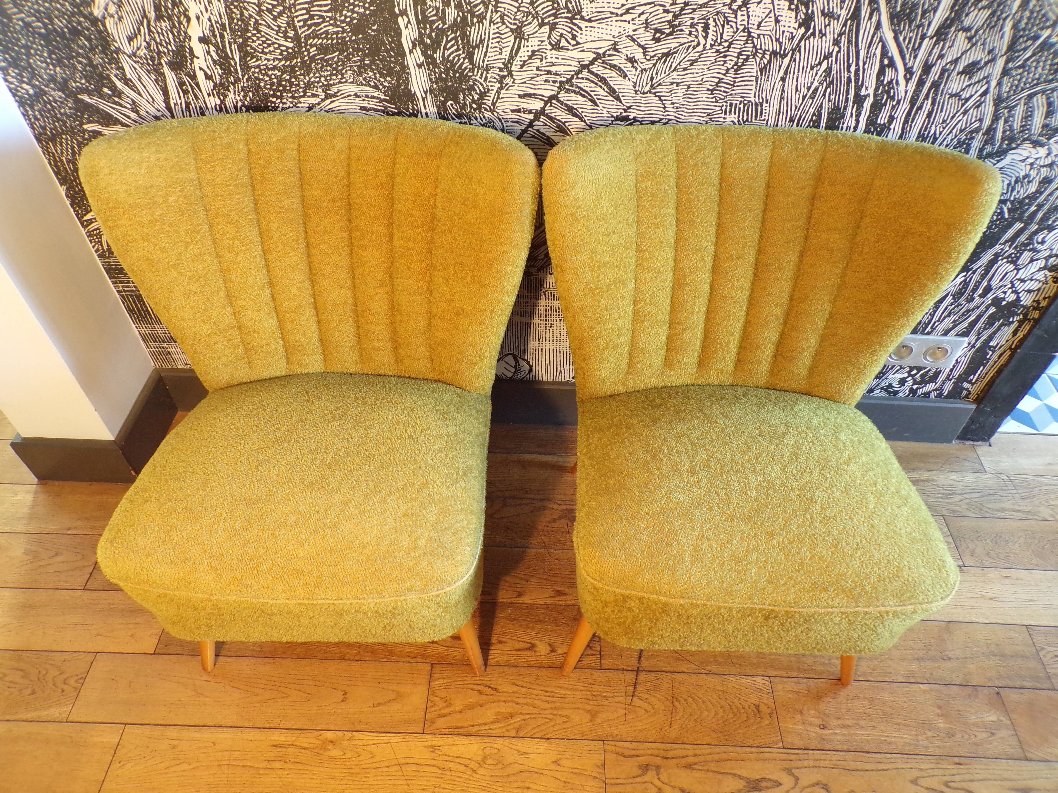 Pair of cocktail armchairs