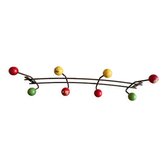 Vintage ball coat rack
