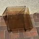 Side table, vintage serving trolley in plexiglass by Michel Dumas for