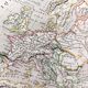 Carte ancienne de l'Europe géographie du Moyen-Âge - 1836
