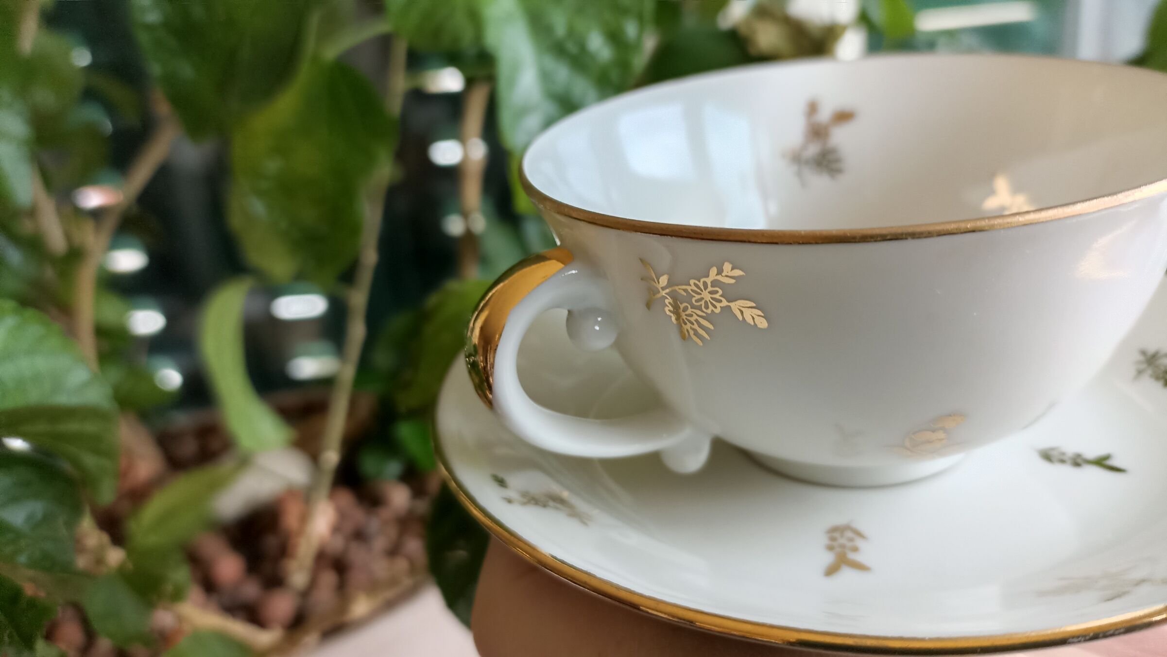 Foëcy porcelain coffee set - SFP - White and gold