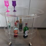 Plexiglass bar trolley