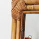 Woven bamboo mirror in natural tone